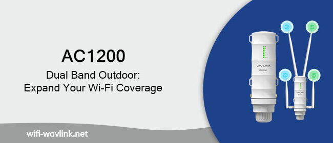 AC1200 Dual Band Outdoor Expand Your Wi-Fi Coverage