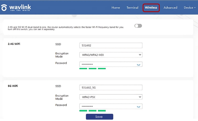 Change WiFi Password